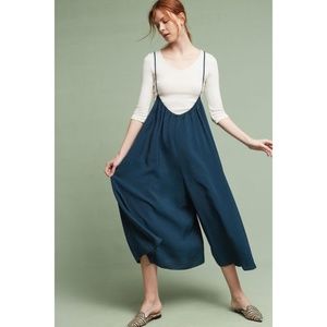Akemi Kin Anthropologie Suspender Jumpsuit Black m